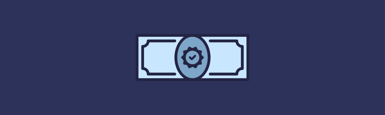An illustration of a dollar with a checkmark in the center. Featured image for the article on how to grow your business for advisors.