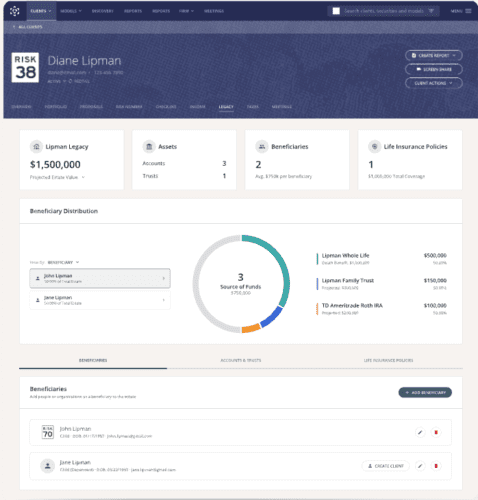 Legacy Center Dashboard