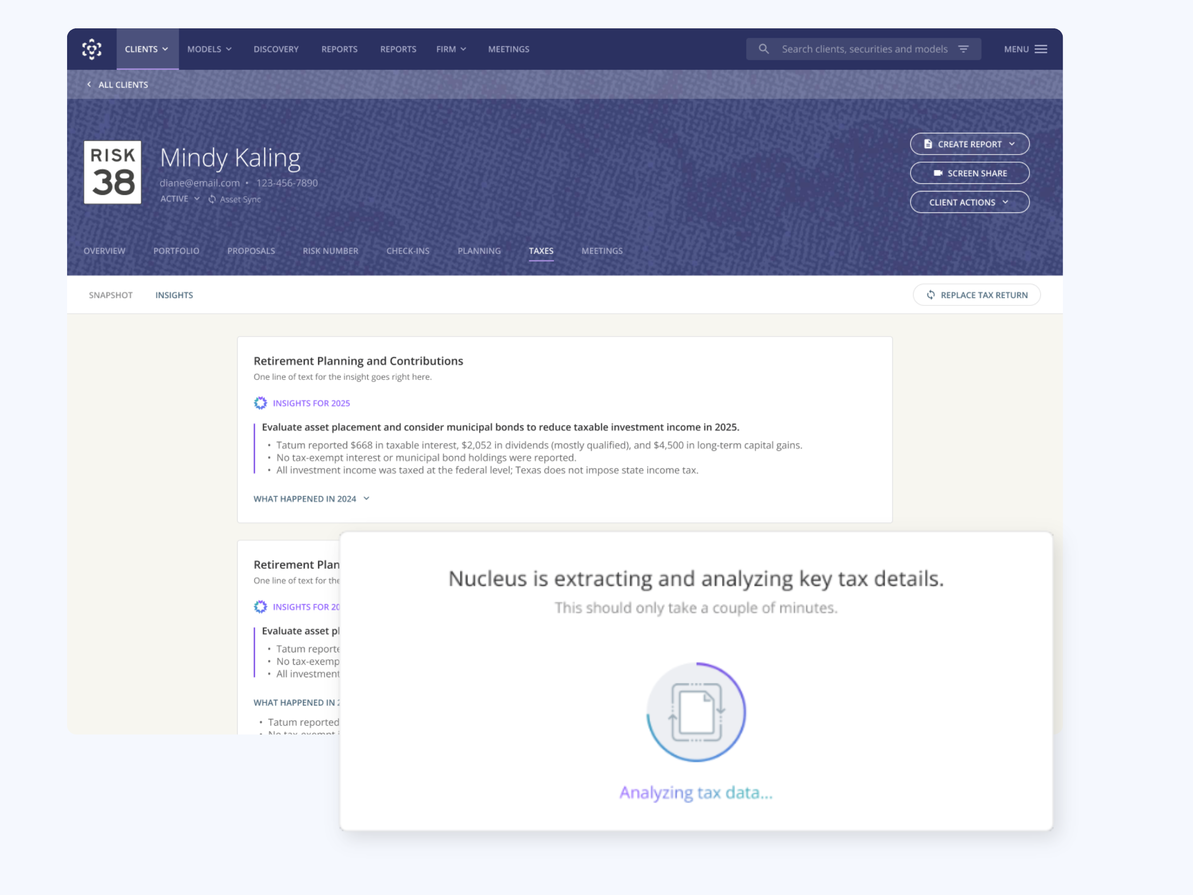 Nucleus - 1040 Tax Insights
